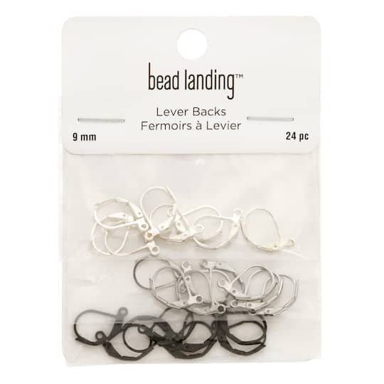9mm Mixed Lever Backs, 24ct. by Bead Landing&#x2122;